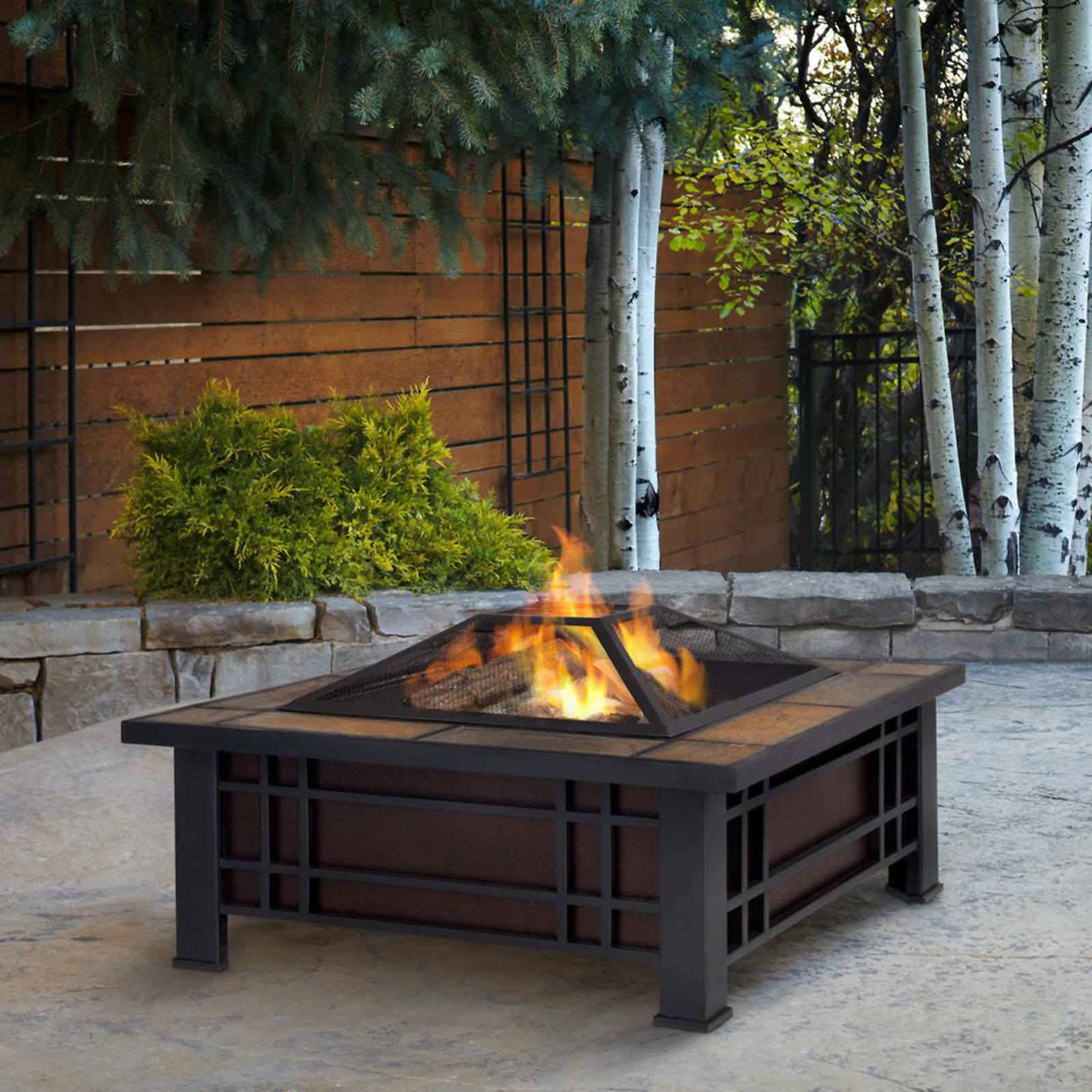 Real Flame Fire Pits Fire Tables Steel Sears