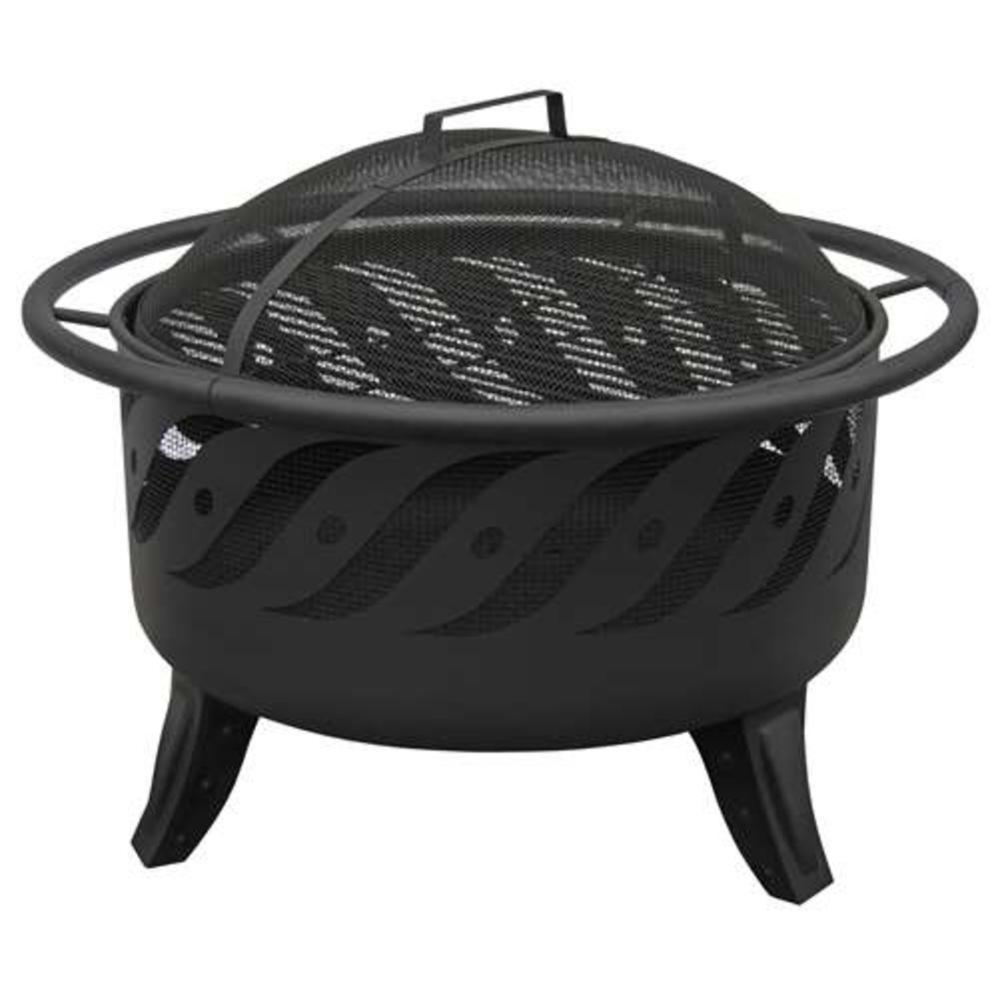 Landmann 23172 Patio Lights Firewave Fire Pit with Cooking Grate