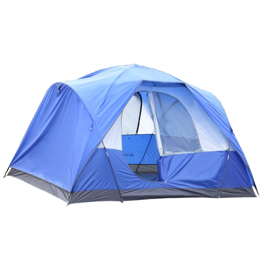 Semoo 5-Person Large Travelling Tent With Rainfly - Blue