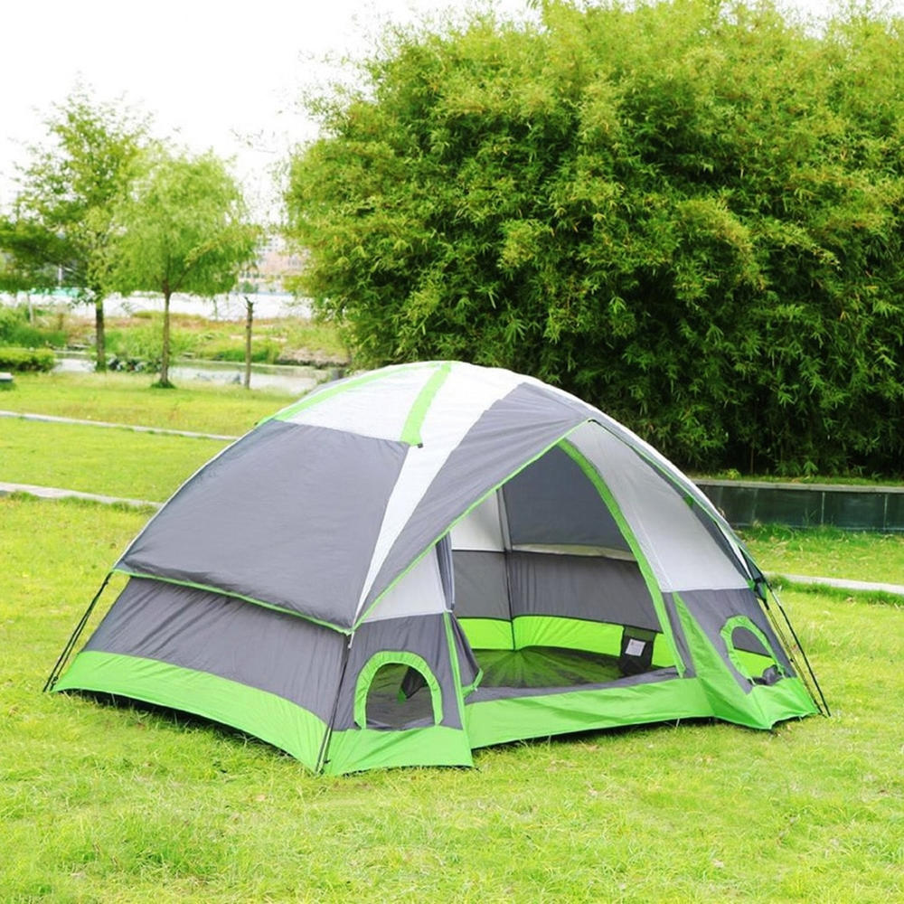 Semoo 4-Person Dome Tent with Carry Bag - Green