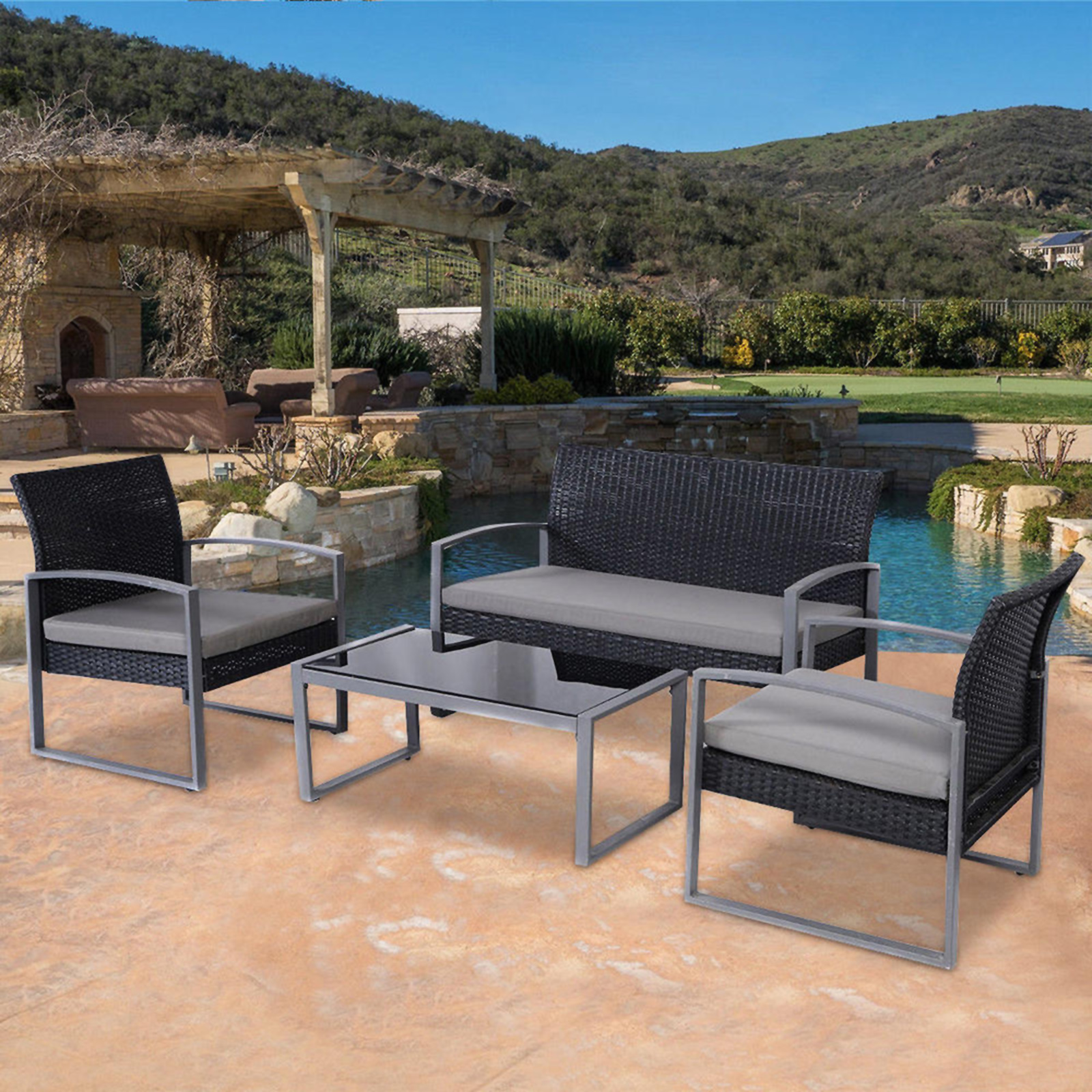 Patio Furniture All Weather Wicker Kmart