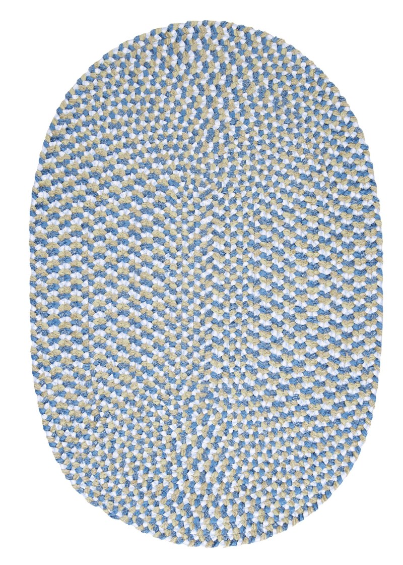 Clonial Mills Confetti Oval Area Rug, 10 by 13-Feet, Blue
