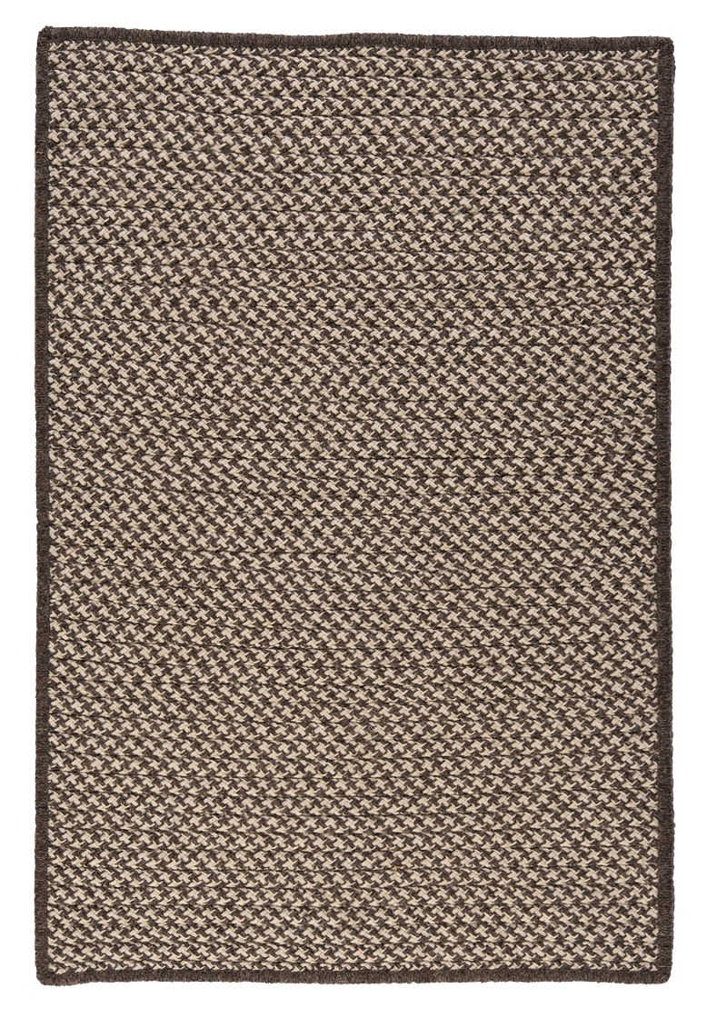 Clonial Mills Colonial Mills HD36R024X096S Natural Wool Houndstooth Area Rug, Espresso
