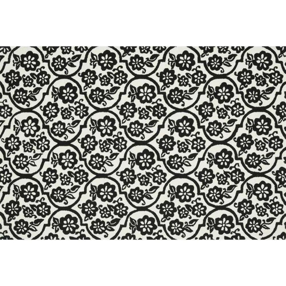 Loloi Rugs  VENIVB-15IVBL3656 Venice Beach Collection Indoor/Outdoor Area Rug, 3-Feet 6-Inch by 5-Feet 6-Inch, Ivory/Black