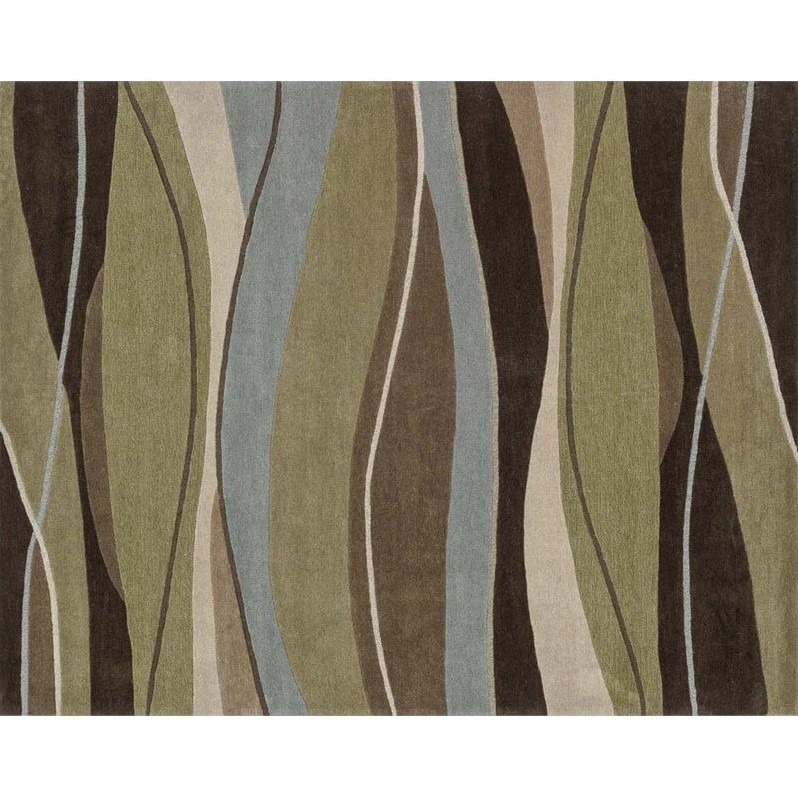 Loloi Rugs Loloi Grant 7'9" x 9'9" Hand Tufted Rug in Olive and Brown