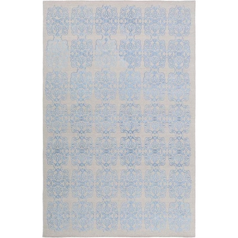 Surya  Adeline 4' x 6' Hand Woven Wool Rug in Blue