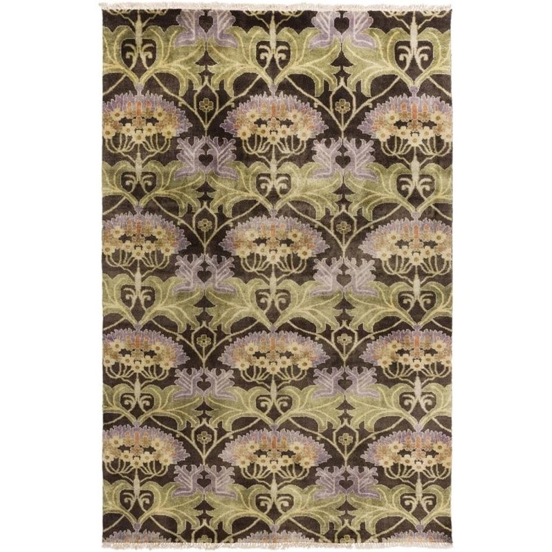Surya  Uncharted Beige and Olive Rectangular: 2 Ft x 3 Ft Rug