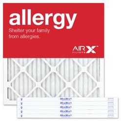 AIRx Filters airx allergy 20x20x1 merv 11 pleated air filter - made in the usa - box of 6