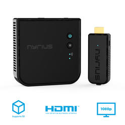 Nyrius ARIES Prime Wireless Video HDMI Transmitter & Receiver for Streaming HD 1080p 3D & Digital Audio to HDTV