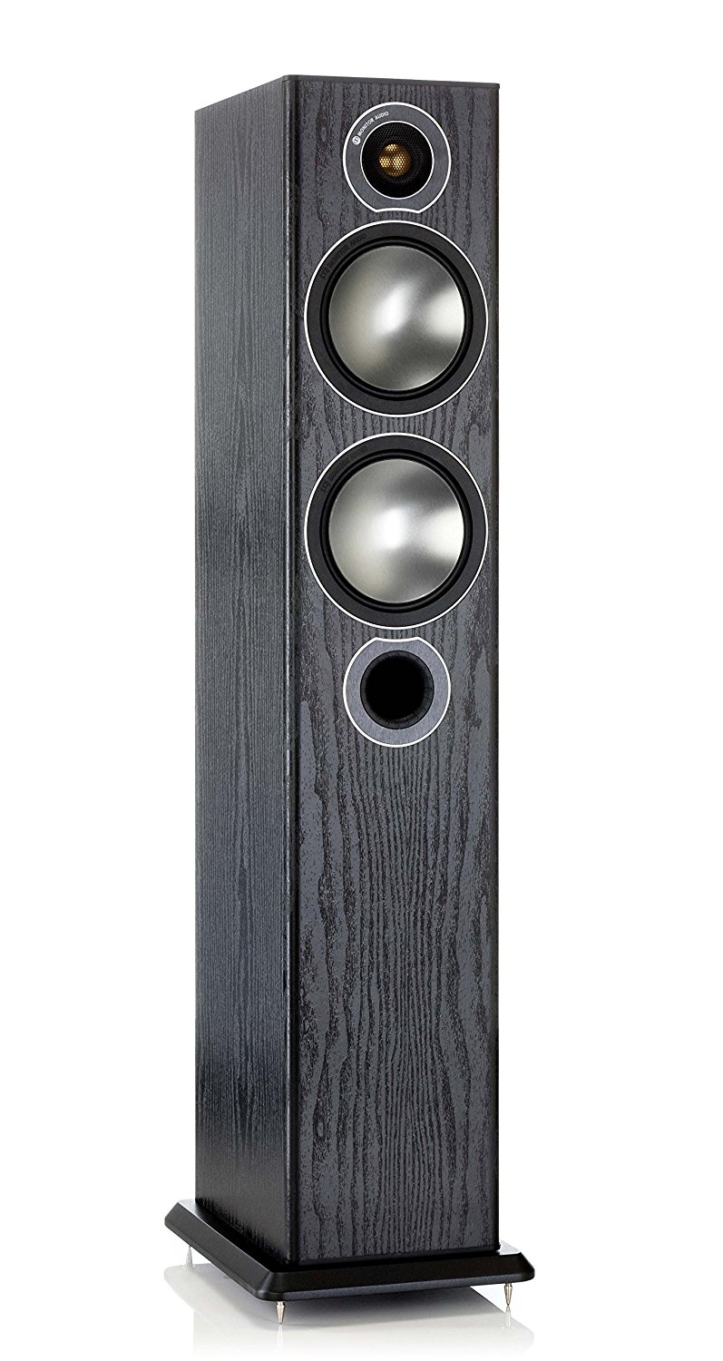 Monitor Audio BRONZE5BO  Bronze Series 5 2 1/2 Way Floorstanding Speaker - Each - Black Oak