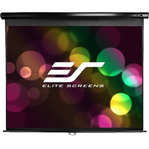 Elite Screens M84UWH   Manual Ceiling/Wall Mount Manual Pull Down Projection Screen (84" 16:9 Aspect Ratio) (MaxWhite)