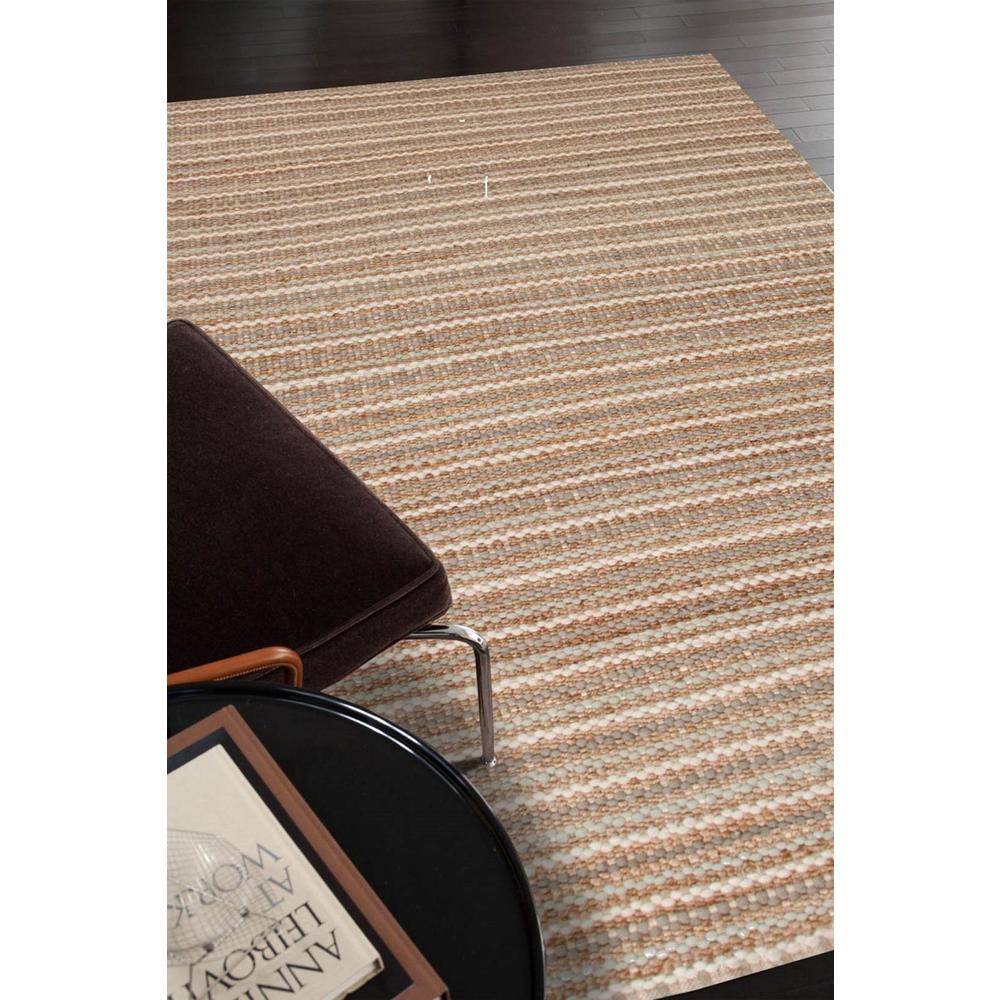 Diva At Home 8' x 10' Tangier Hand Woven Jute Natural Brown and Beige Rectangular Area Throw Rug