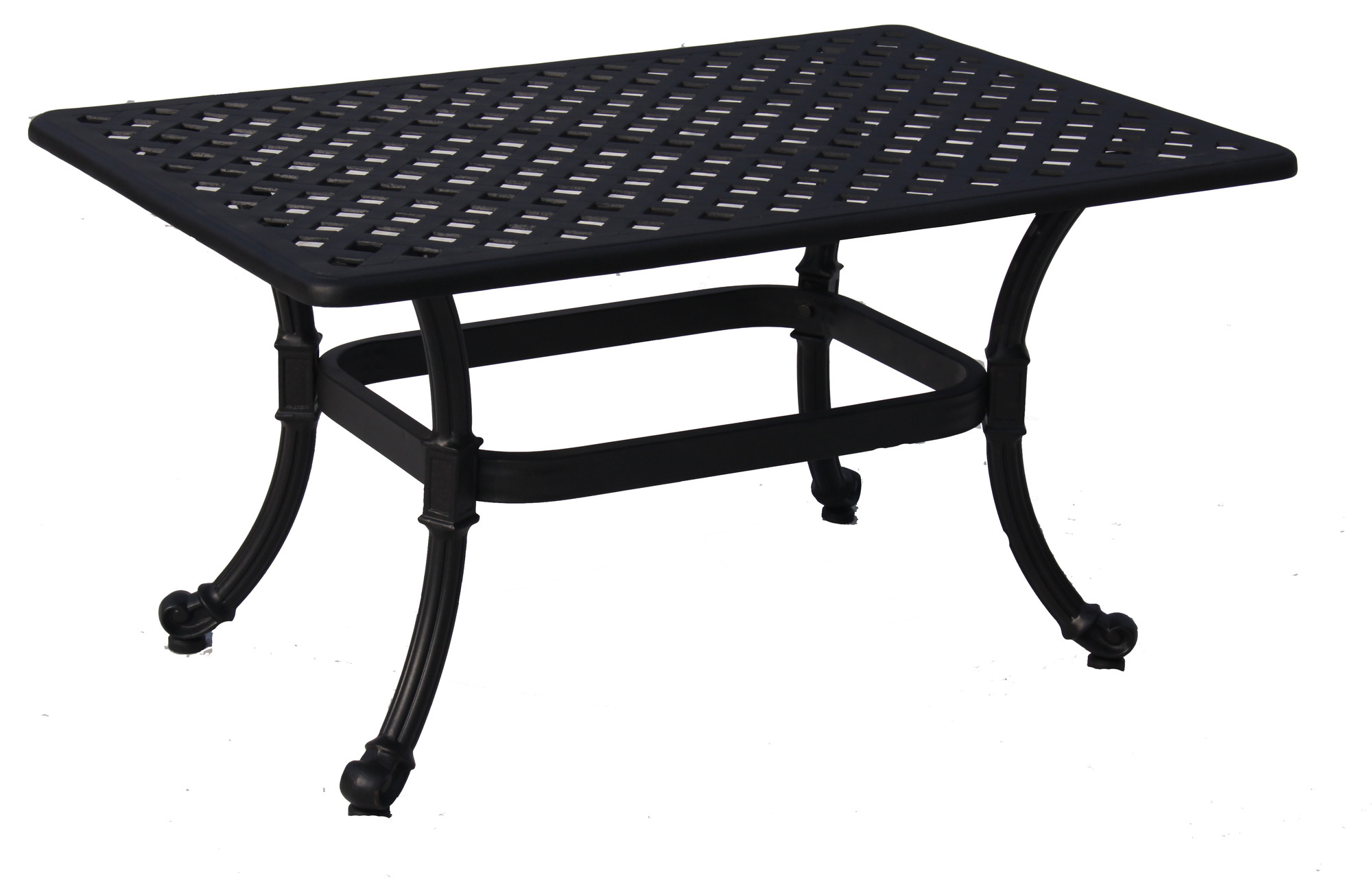 Paragon Casual Edina Rectangular Table Finish: Textured Black, Size: 24"