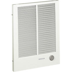 Broan 198 Broan Recessed Electric Wall-Mount Heater: 1, 500W/3, 000W/2, 000W/4, 000W, 208/240V AC, 1-Phase, White  198