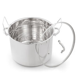 McSunley 6019524 CANNER SS SLVR 21.5QT McSunley Stainless Steel Canner 14.25 in. 21.5 qt Silver