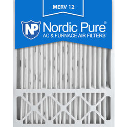 Nordic Pure 20x25x4/20x25x5 (19 7/8 x 24 7/8 x 4 3/8) Honeywell FC100A1037 Replacement Pleated AC Furnace Air Filters MERV