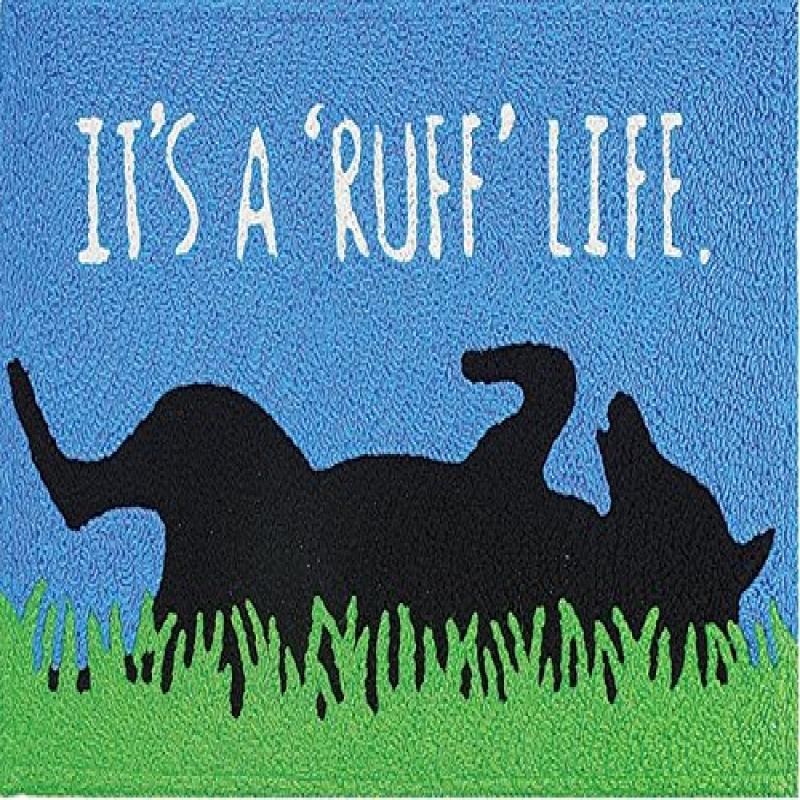 Jellybean Its a Ruff Life Dog Mans Best Friend Washable 21 X 33 Area