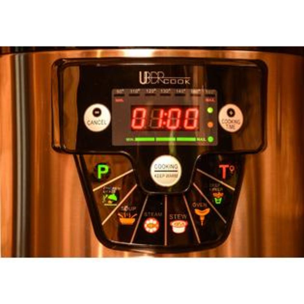 Uber Appliance UB-CK1   Uber Cook 6 Quart 1000 Watt Electric Pressure Cooker (Stainless Steel)