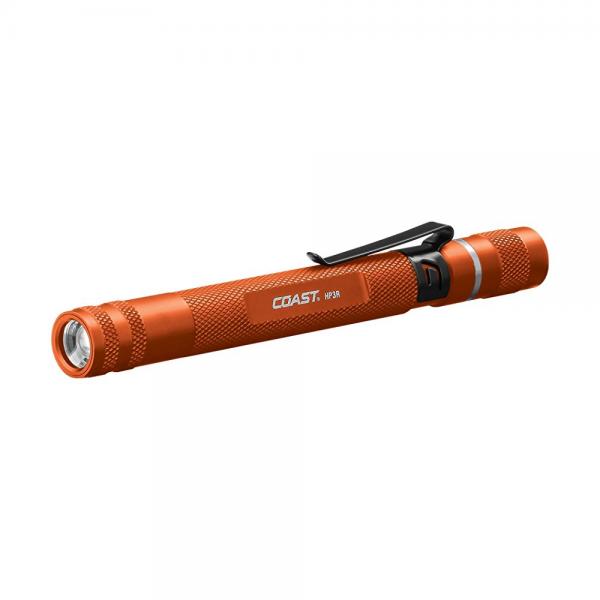 COAST CUTLERY  HP3R-ORG Rechargeable Focusing 245 lm LED Penlight, Orange