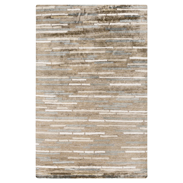 Surya  PLAT9008-23 Hand Knotted Modern Accent Rug, 2 by 3-Feet, Taupe/Gray/Olive/Beige/Light Gray