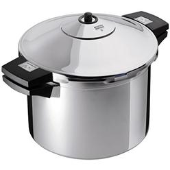 Kuhn Rikon DUROMATIC? Pressure Cooker 8.75? 6.3 qt family of 4 with side handles to save space
