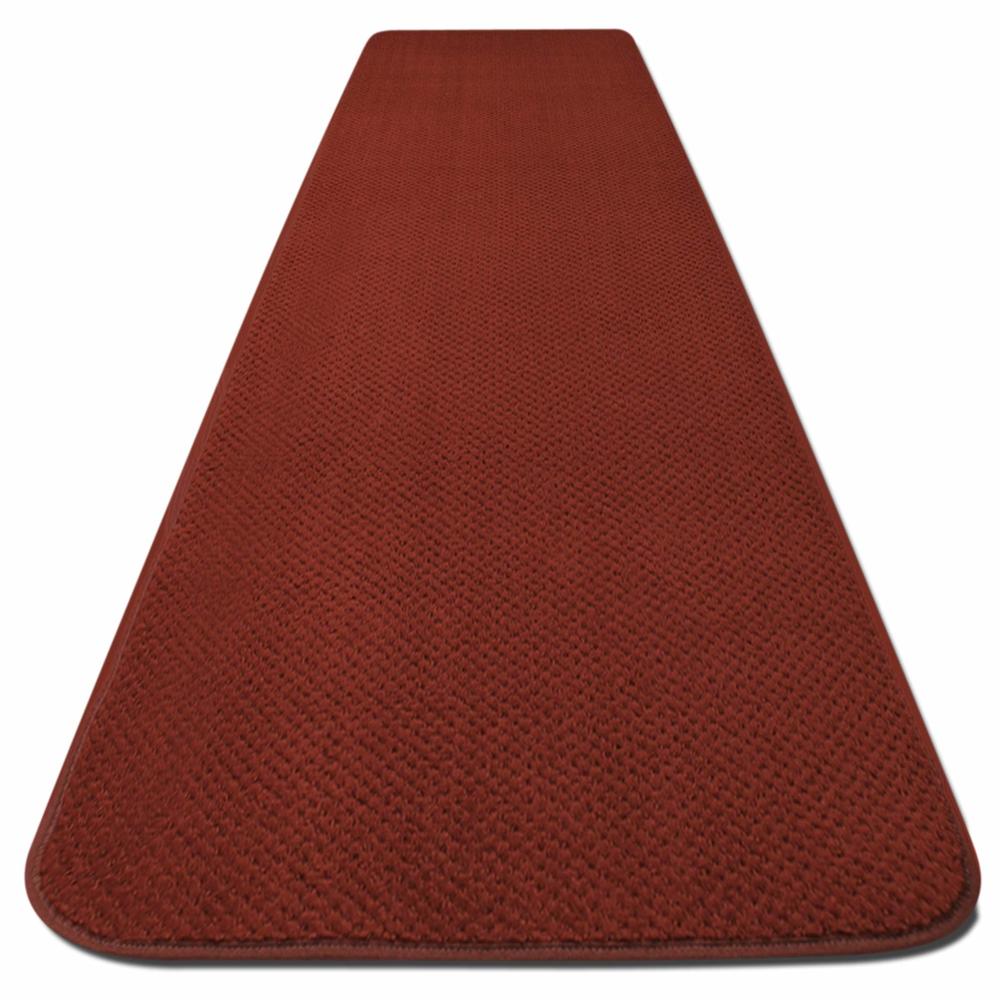 House, Home and More Skid-resistant Carpet Runner - Brick Red - 8 Ft. X 27 In. - Many Other Sizes to Choose From