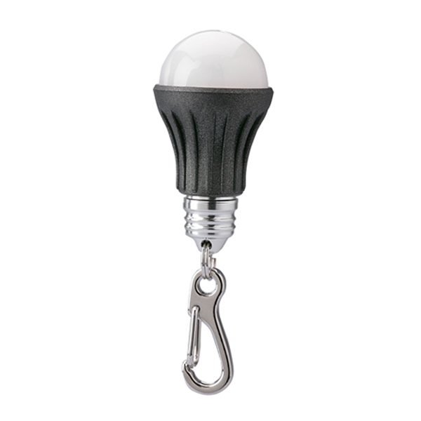 NEIKO  Keychain LED Light Bulb Charm Flashlight - Black