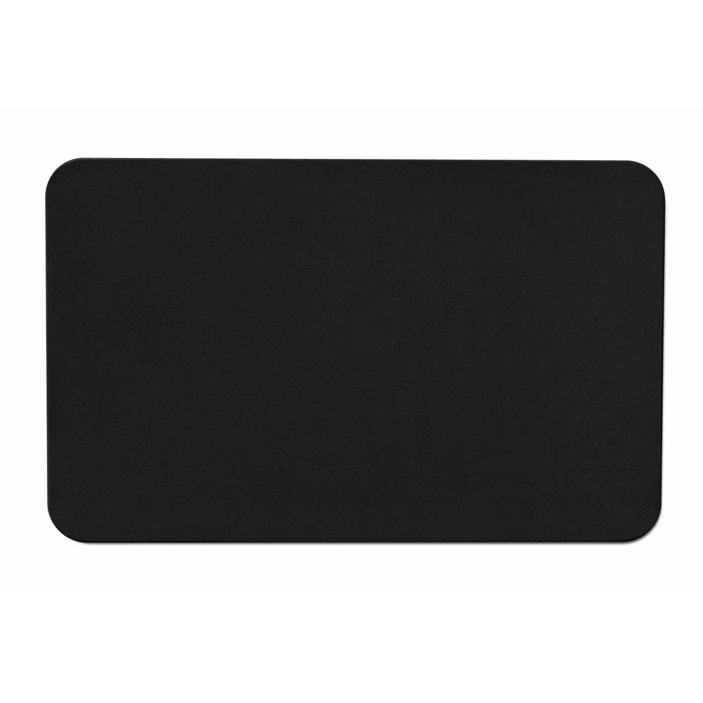 House, Home and More Skid-resistant Carpet Area Rug Floor Mat - Black - Many Other Sizes to Choose From