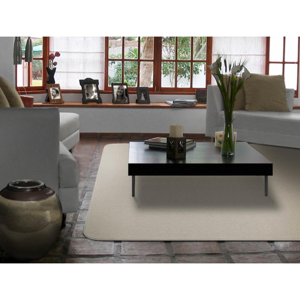 House, Home and More Skid-resistant Carpet Area Rug Floor Mat - Ivory Cream - Many Other Sizes to Choose From