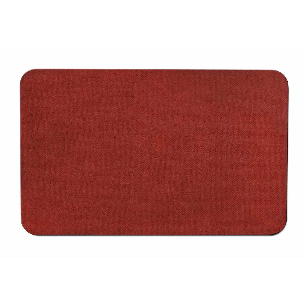 House, Home and More 6 x 8 SKID-RESISTANT Area Rug Carpet Floor Mat BRICK RED
