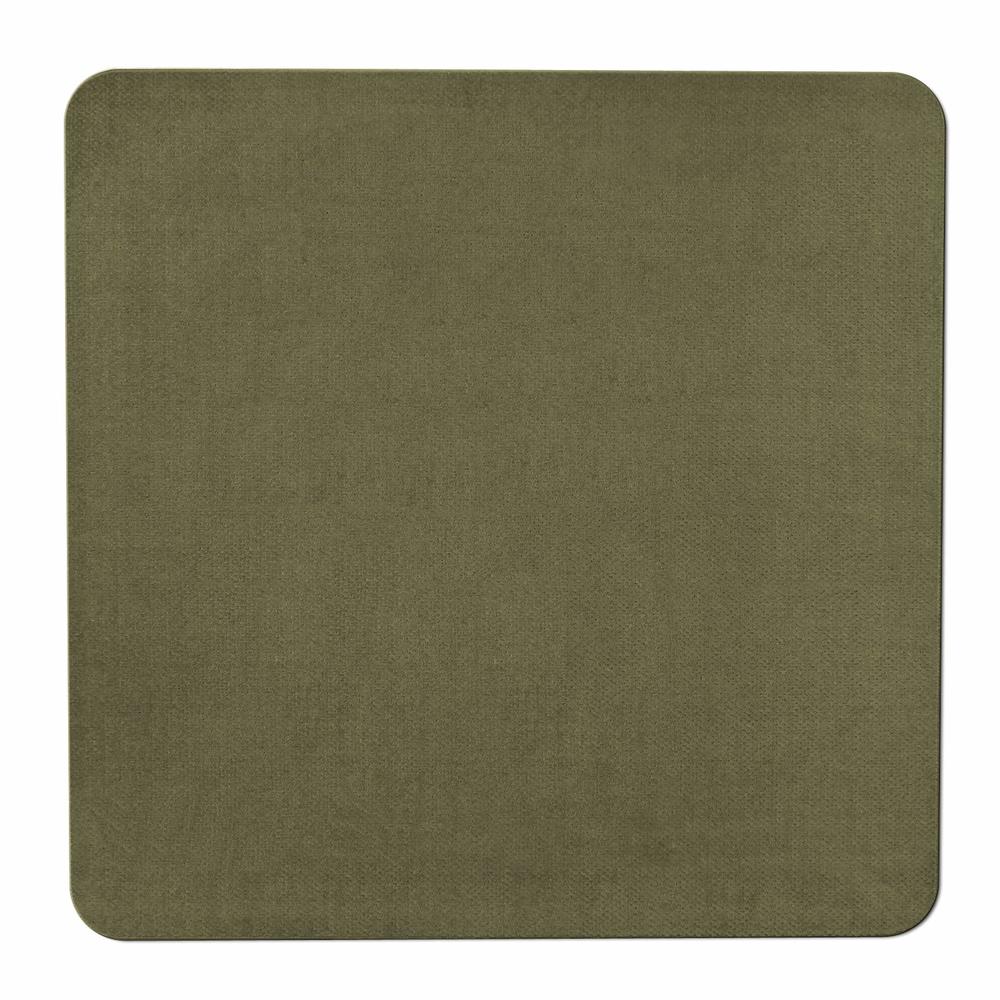 House, Home and More Skid-resistant Carpet Indoor Area Rug Floor Mat - Olive Green - 6' X 8' - Many Other Sizes to Choose From
