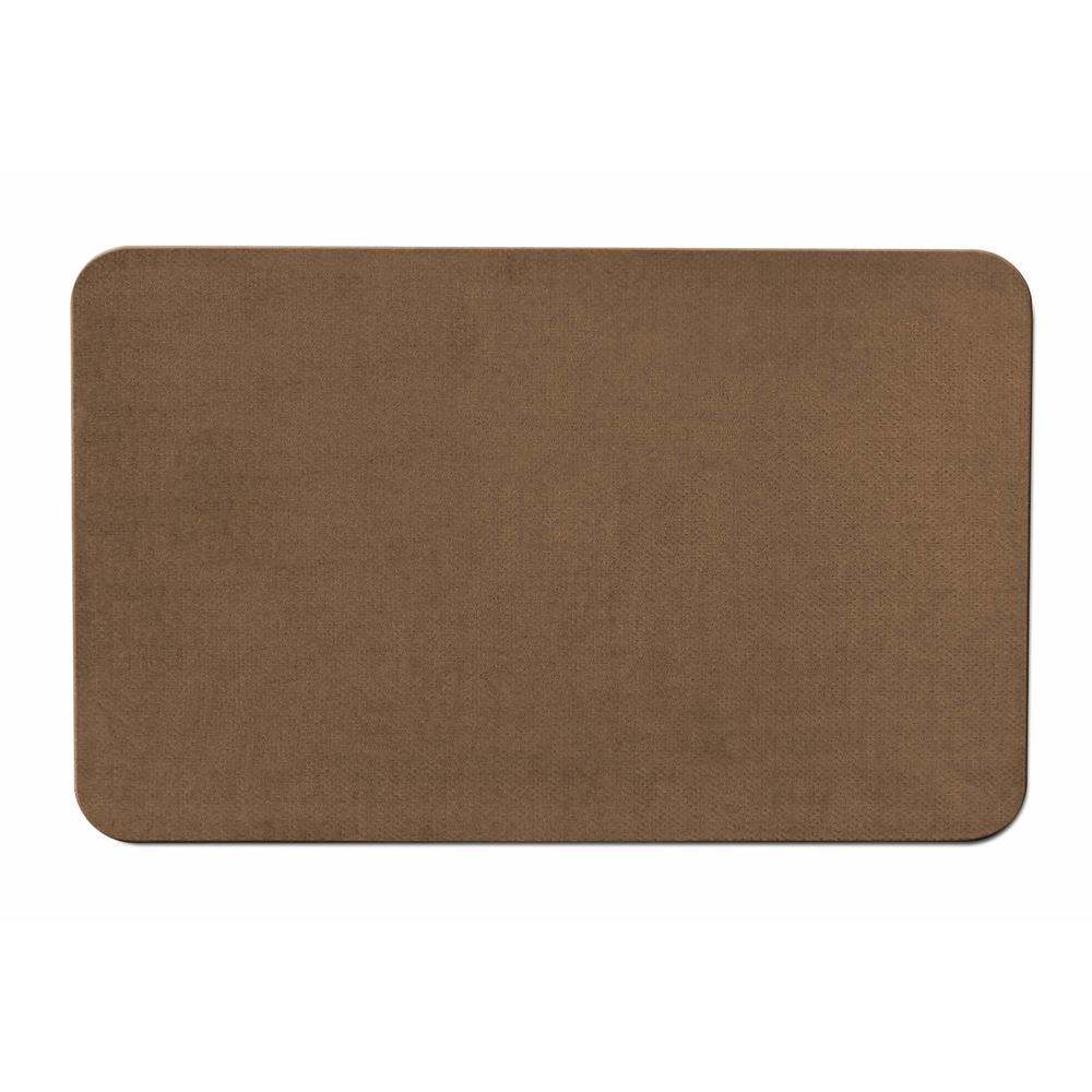 House, Home and More 6 x 9 SKID-RESISTANT Area Rug Carpet Floor Mat TOFFEE BROWN