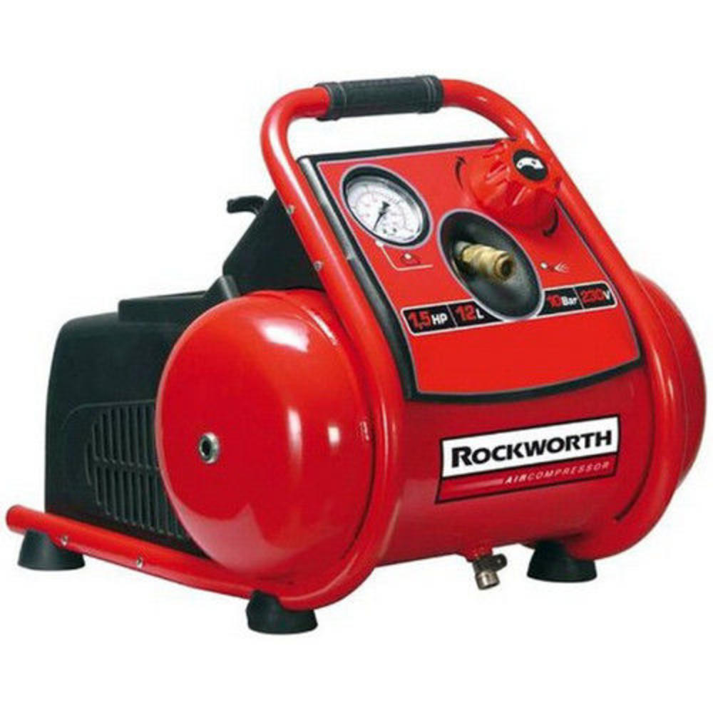 Rockworth  Factory-Reconditioned RW1503TP-CP 1.5 HP 3 Gallon Oil-Free Trim Plus Hand Carry Air Compressor