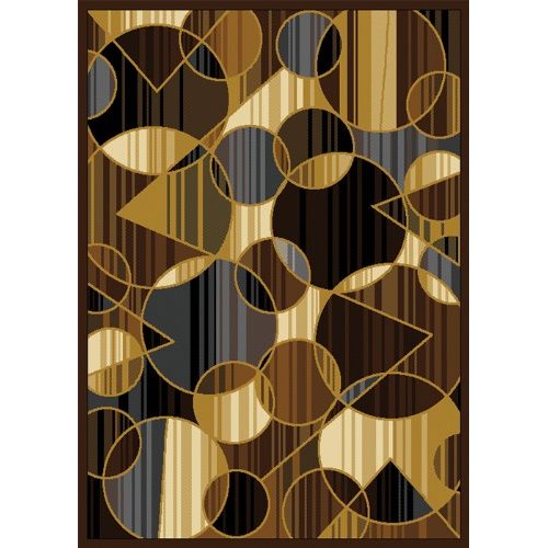 Home Dynamix  Area Rugs: Royalty Rug: 8100 Brown Gray 5'2"x7'2