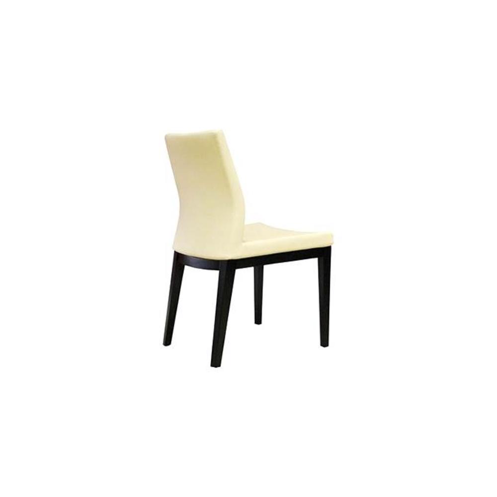 sohoConcept Pasha Wood Dining Chair - Set of 2 (Black Leatherette)