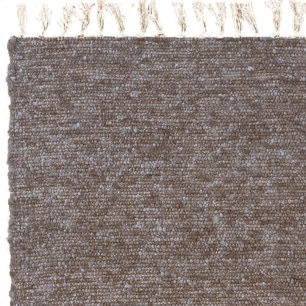 Furnituremaxx .com Verginia Berber Brown & Blue 3.5 x 5.5 Rectangle Greece Hand Woven Wool Area Rug