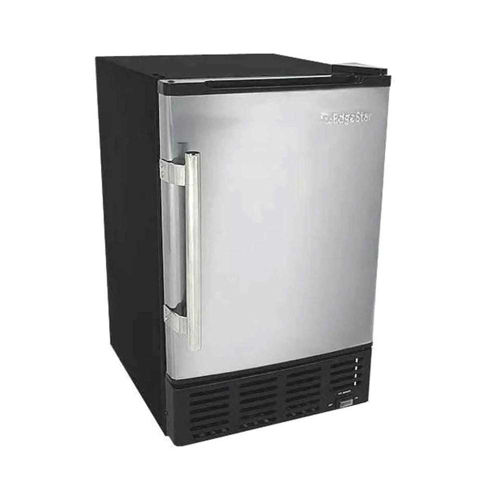 EdgeStar IB120SS 12lb Built-In Stainless-Steel Ice Maker with Scoop - Black