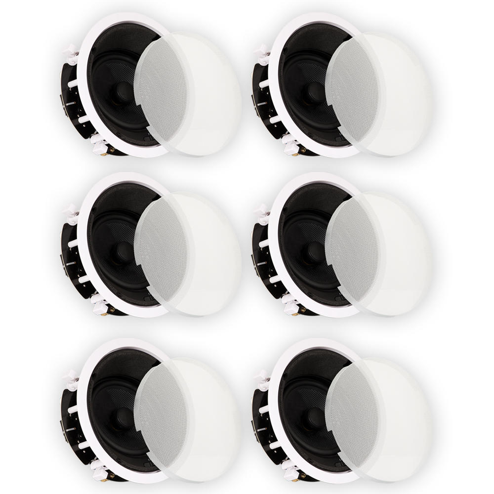 Theater Solutions 6TSS6A  TSS6A Home Theater Deluxe In Ceiling 6.5" Angled 6 Speaker Set