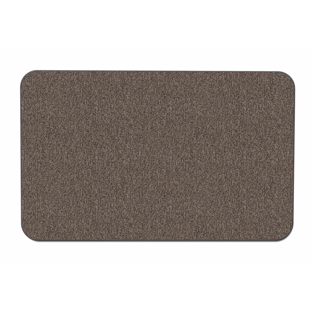 House, Home and More  Skid-resistant Carpet Area Rug Floor Mat - Pebble Gray - 4' X 6'