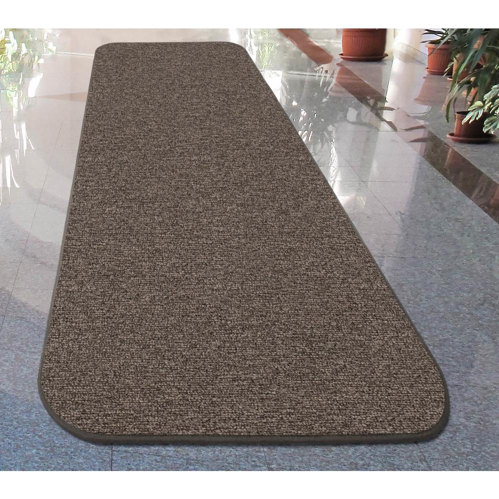 House, Home and More  Skid-resistant Carpet Runner - Gray - 4 Ft. X 27 In.