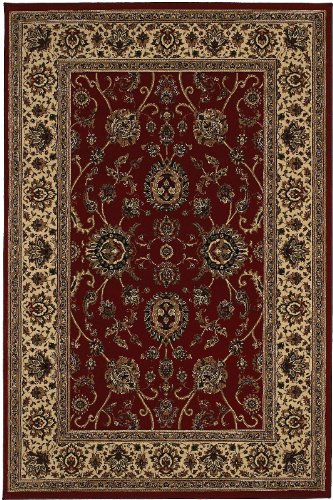 Sphinx by Oriental Weavers Oriental Weavers Traditional Runner Area Rug 2'7"x9'4" Red-Ivory Ariana Collection