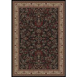 Concord Global Imports Concord Global Trading Concord Global 20935 5 ft. 3 in. x 7 ft. 7 in. Persian Classics Sarouk - Black