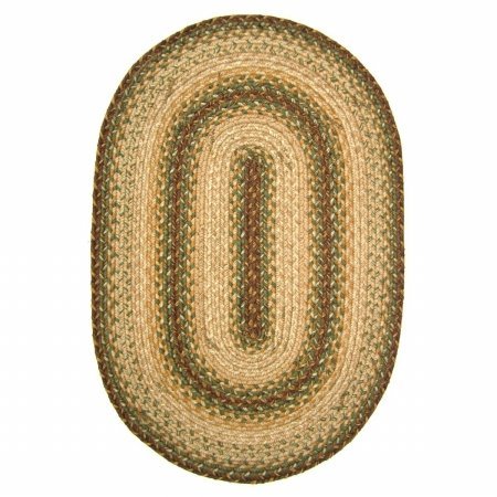 Homespice Decor  505309 Jute Braided Rugs 6x9 Rolling Hill Oval