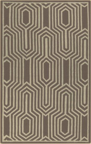 Surya Rug Surya FT528-811 Hand Woven Geometric Area Rug, 8 by 11-Feet, Olive/Butter