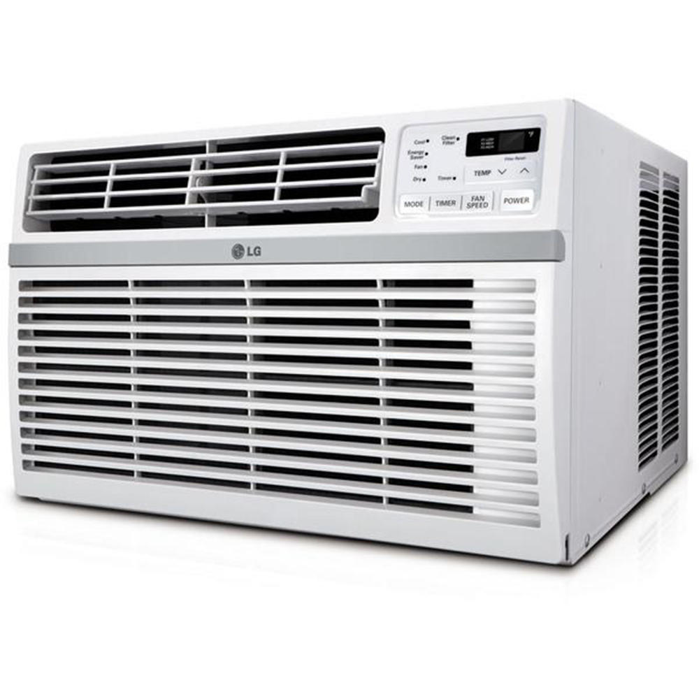 LG LW8016ER 8000BTU Window-Mounted Air Conditioner with Remote Control - White