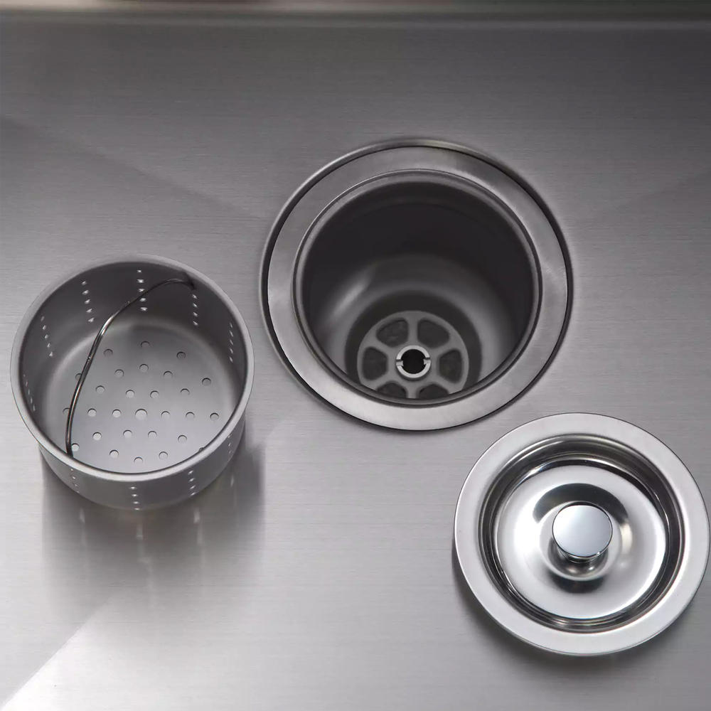 Kraus 33" Undermount 60/40 Double Bowl Stainless Steel Kitchen Sink