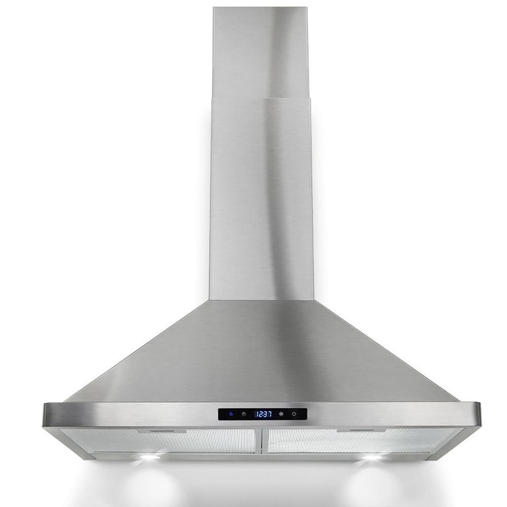 Winflo W103B30 30" 450 CFM Wall Mount Range Hood Stainless Steel
