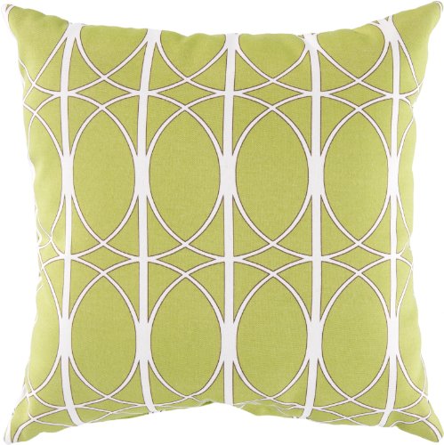 SURYA INC Fern Green Brown Papyrus Pillow 22in x 22in