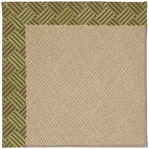 Capel 2'6" x 10' Runner Made-to-Order Oscar Isberian Rugs Rug Mossy Green Color Machine Made USA "Zoe Collection" Cane Wicker De