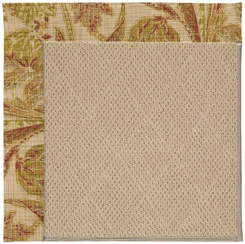 Capel 2'6" x 12' Runner Made-to-Order Oscar Isberian Rugs Rug Tan Color Machine Made USA "Zoe Collection" Cane Wicker Design